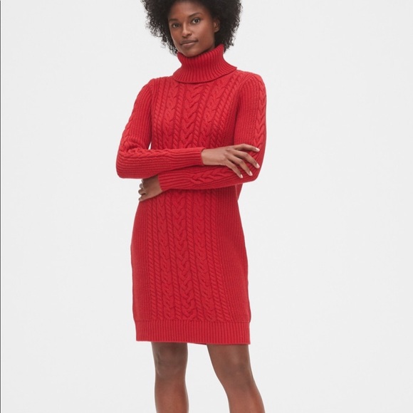 5⭐️ 1 Left Cable Knit Turtleneck Dress - Picture 3 of 6